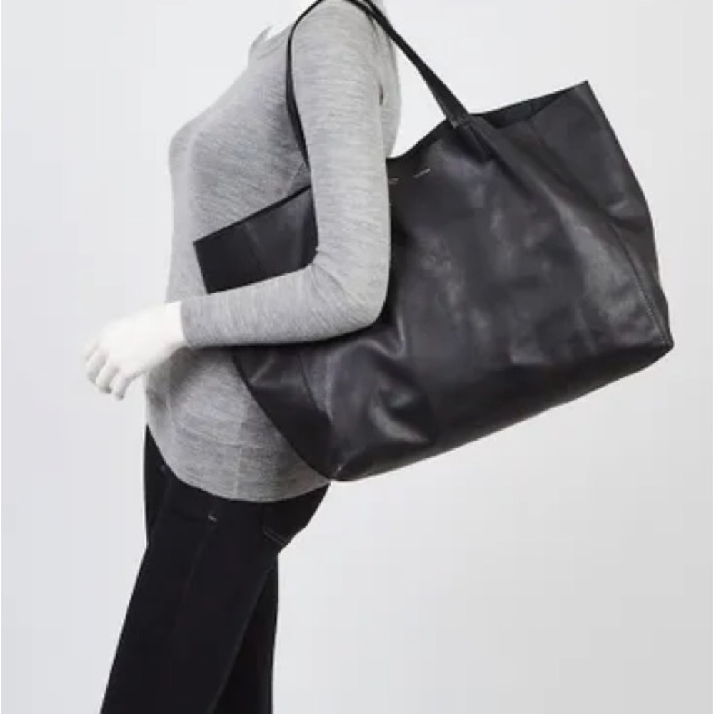 Celine Lambskin Leather Cabas Tote